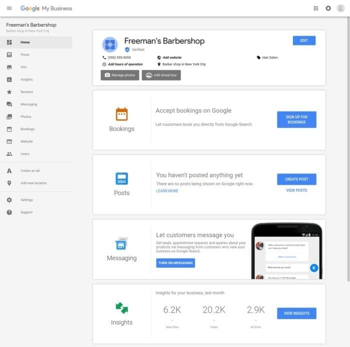 Google bookings