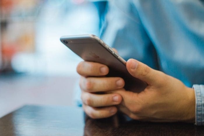 Man on mobile