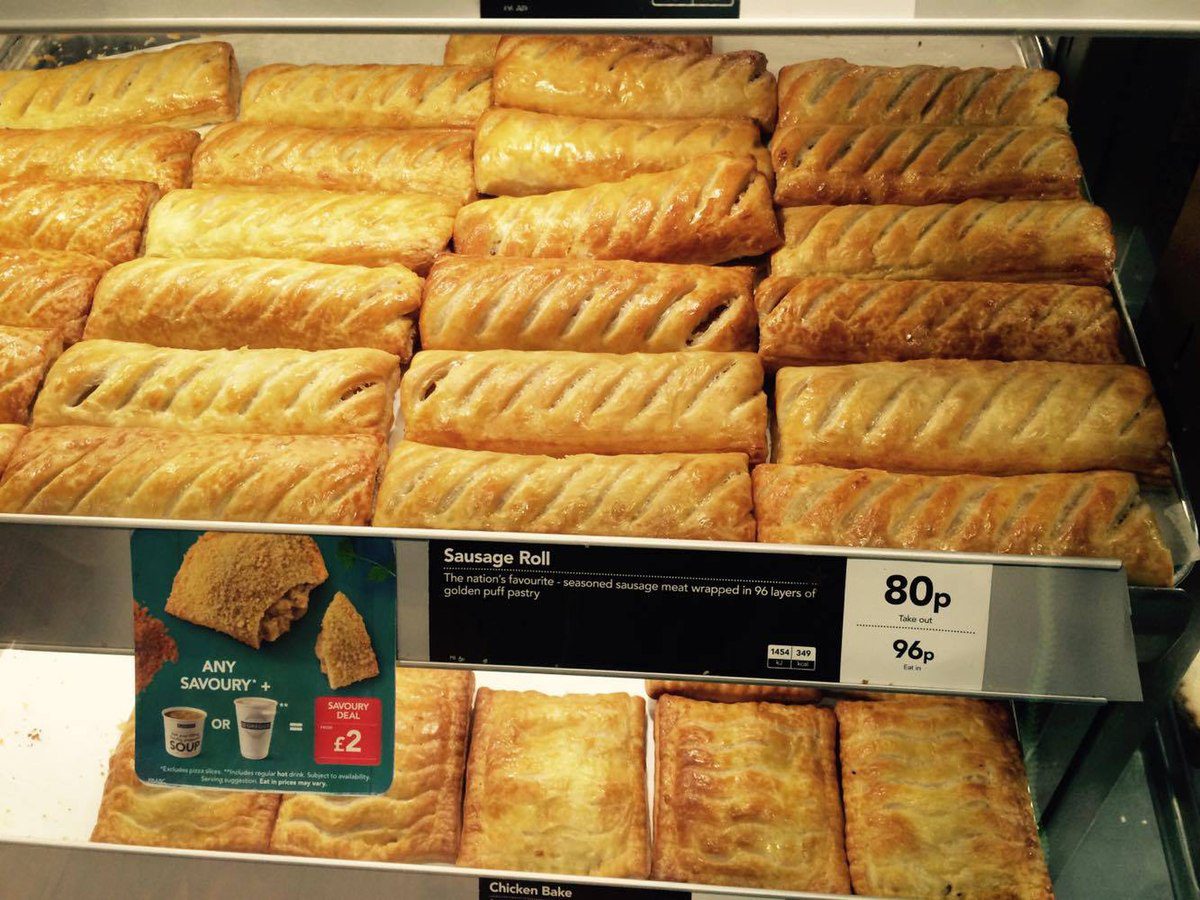 Greggs sausage rolls - CC 4.0, Rerrj at English Wikipedia