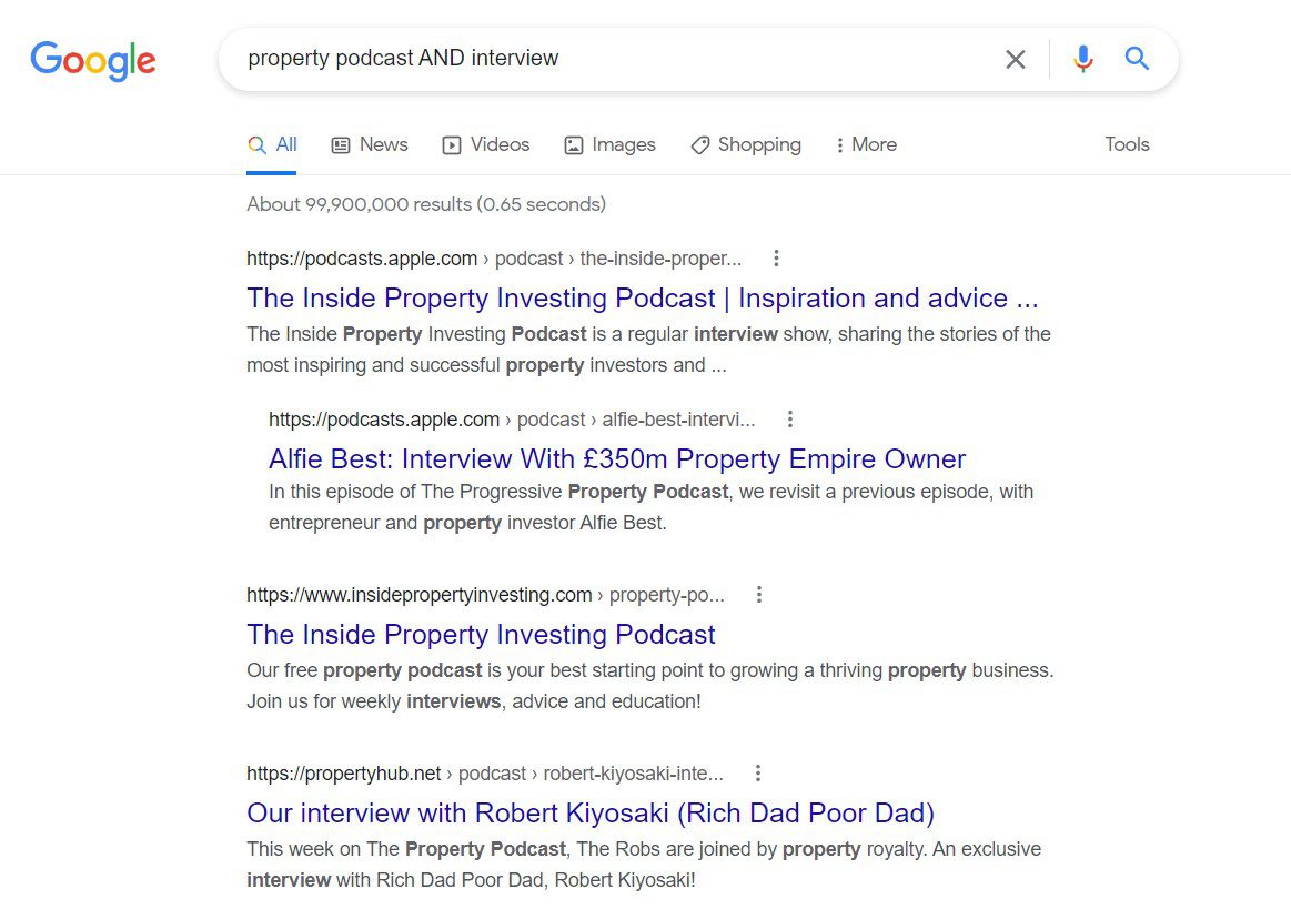Podcast opportunity prospecting example